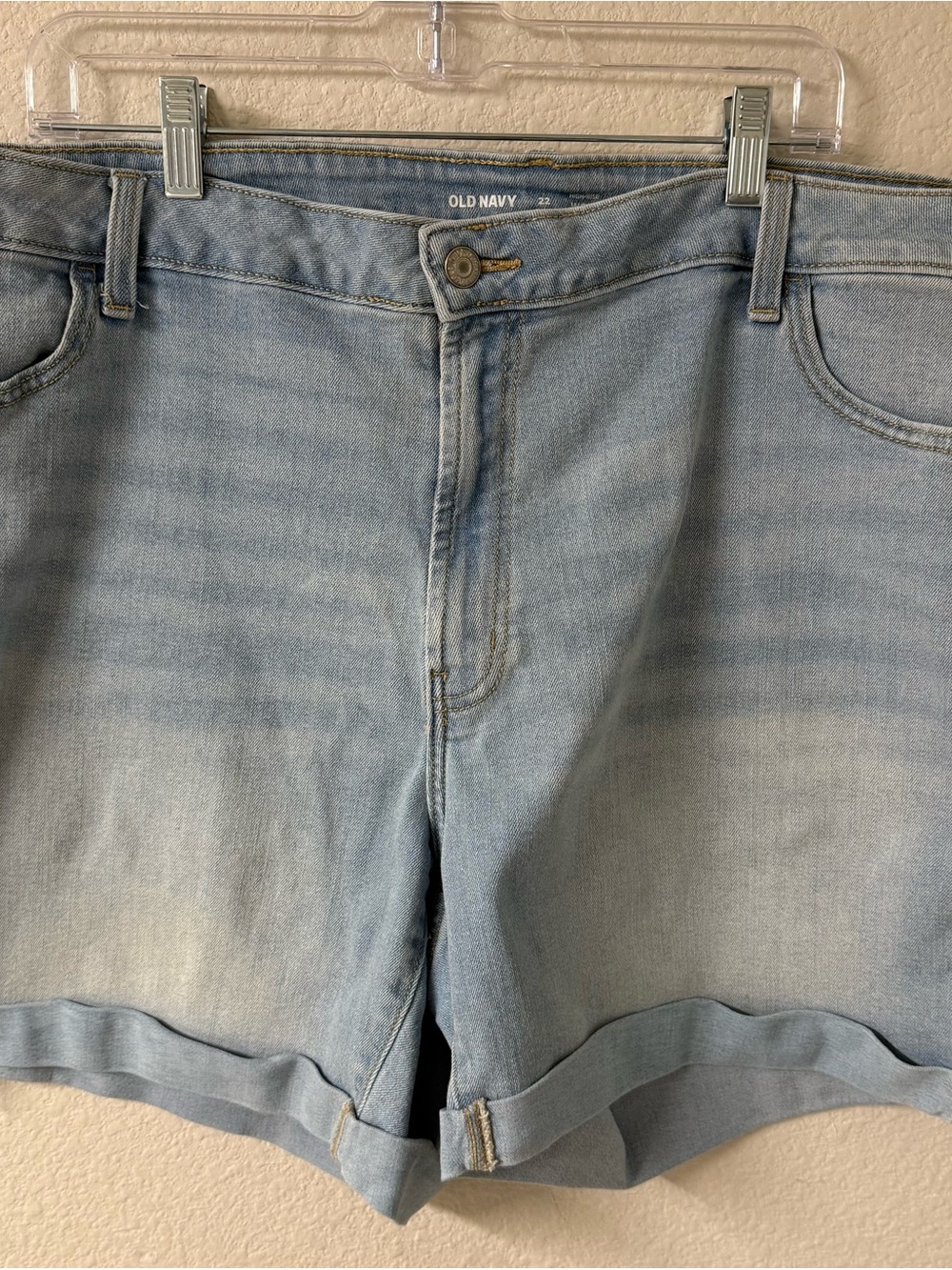 Old Navy Light Blue High-Rise Denim Shorts